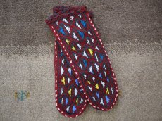 画像1: 新品 イラン製 ウール ミドル 26-27 cm 手編み靴下 ニットルームソックス Long Knit Room Socks n-wm2627-302h4a5 (1)