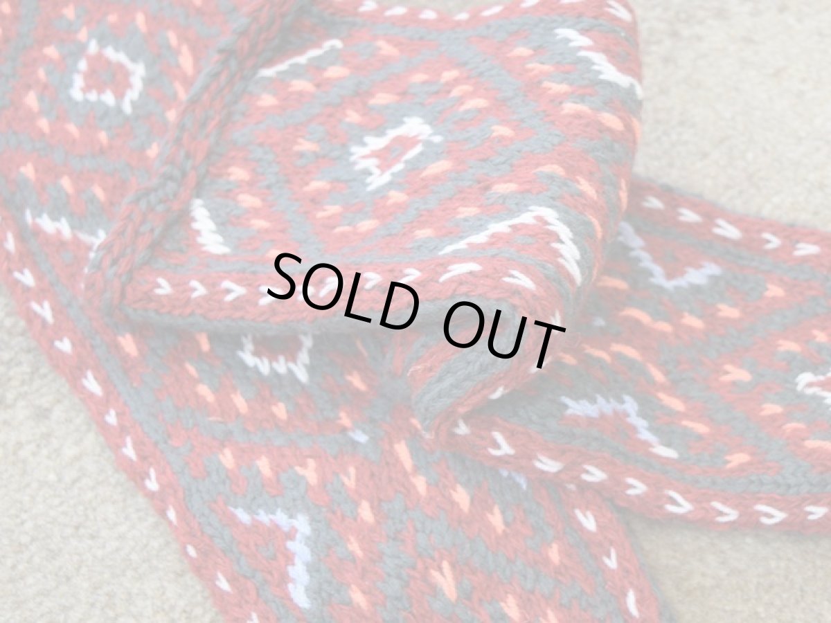 画像3: 新品 イラン製 ウール ミドル 26-27 cm 手編み靴下 ニットルームソックス Long Knit Room Socks n-wm2627-303h4a5 (3)