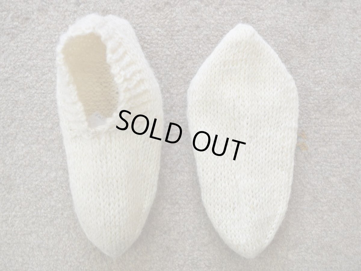 画像2: ※test用※ 新品 イラン製 ウール ショート くるぶし丈 25-26 cm 手編み靴下 ニットルームソックス Long Knit Room Socks  n-ws2526-313h2a3 (2)