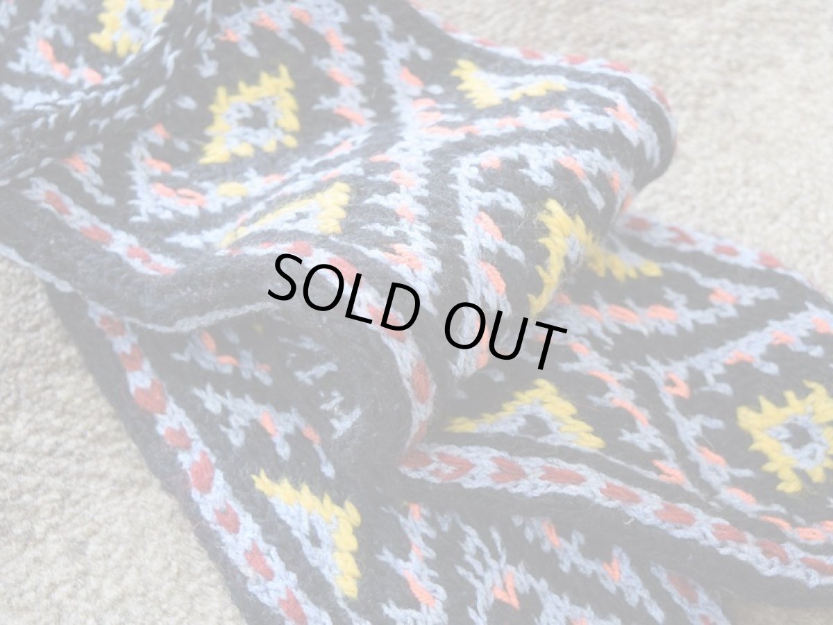 画像3: 新品 イラン製 ウール ミドル 27-28 cm 手編み靴下 ニットルームソックス Long Knit Room Socks n-wm2728-301h4a5 (3)