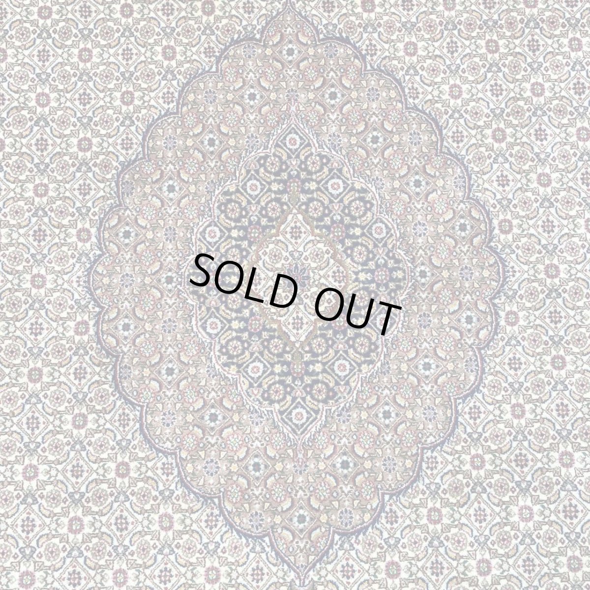 画像1: 新品 ペルシャ 絨毯 ムード産 縦3m 横2m 6㎡ 〜6帖 リビング ダイニング 客室 大判 サイズ 298 x 195 cm 天然 ウール シルク 手織り ハンドメイド ラグ マット カーペット 敷物 生成り クリーム  マヒ ヘラティ 柄 MA409-1999-298195Z050 (1)