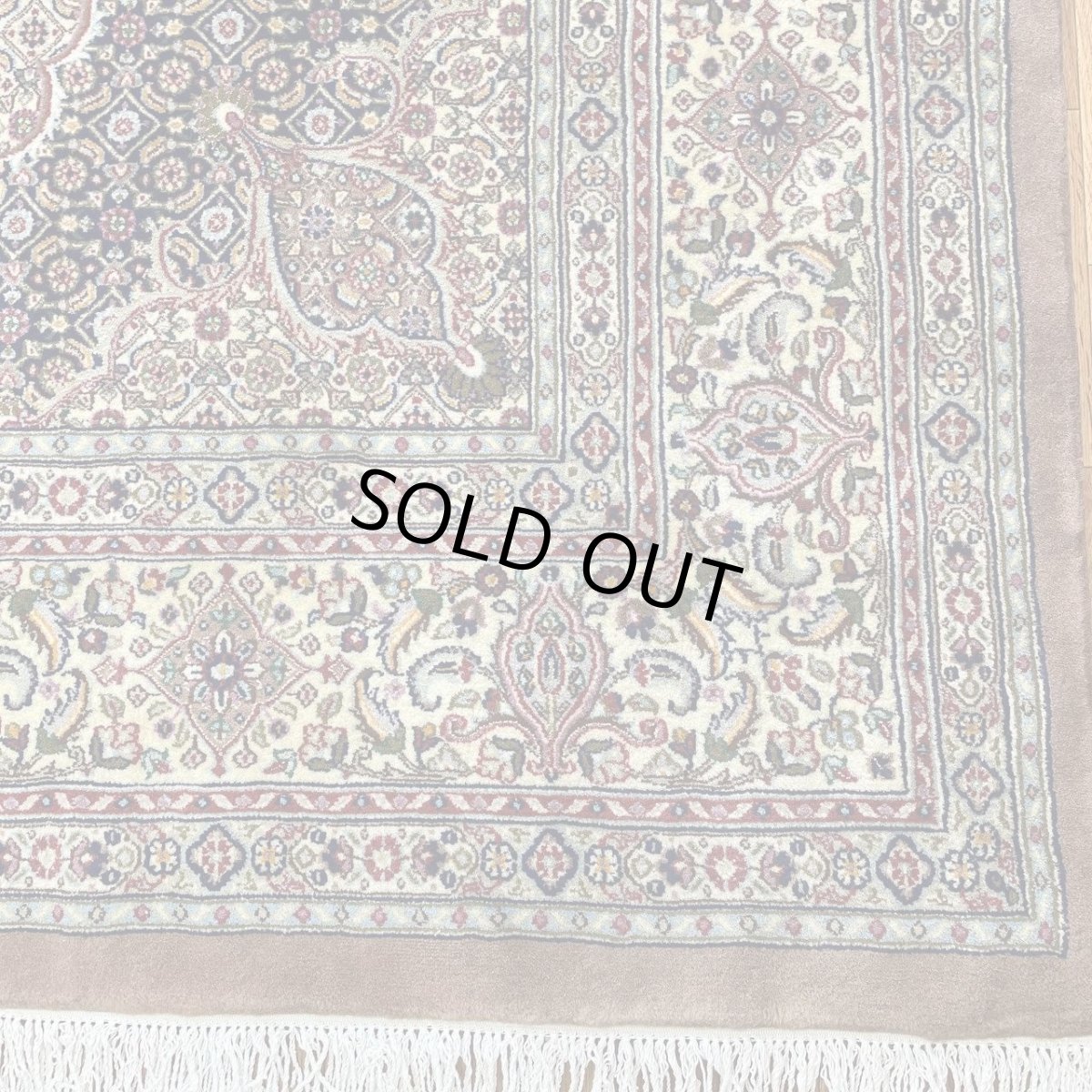 画像4: 新品 ペルシャ 絨毯 ムード産 縦3m 横2m 6㎡ 〜6帖 リビング ダイニング 客室 大判 サイズ 298 x 195 cm 天然 ウール シルク 手織り ハンドメイド ラグ マット カーペット 敷物 生成り クリーム  マヒ ヘラティ 柄 MA409-1999-298195Z050 (4)