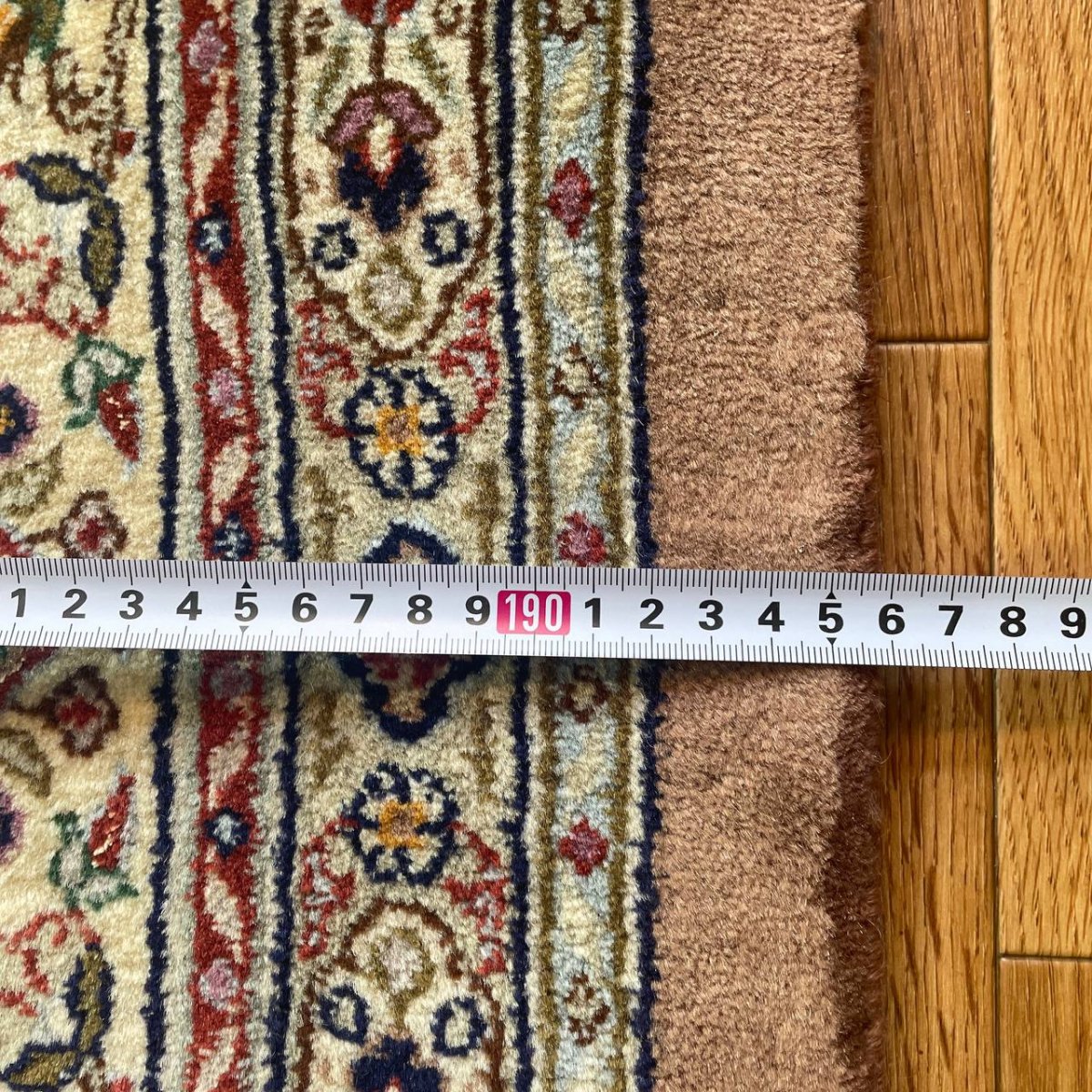 画像11: 新品 ペルシャ 絨毯 ムード産 縦3m 横2m 6㎡ 〜6帖 リビング ダイニング 客室 大判 サイズ 298 x 195 cm 天然 ウール シルク 手織り ハンドメイド ラグ マット カーペット 敷物 生成り クリーム  マヒ ヘラティ 柄 MA409-1999-298195Z050 (11)