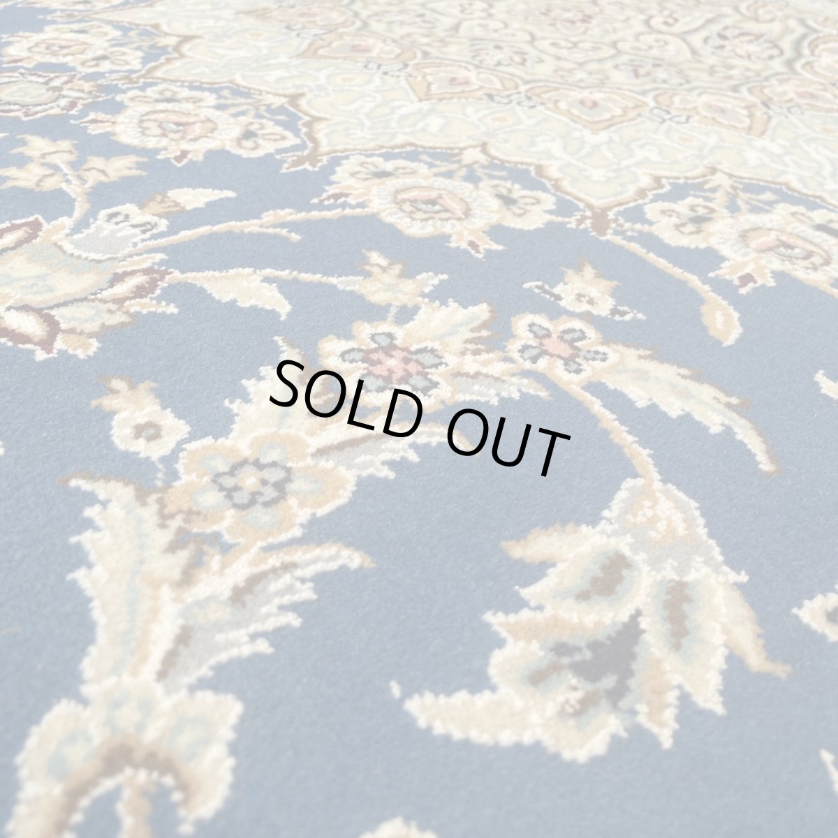 画像7: 新品 ペルシャ 絨毯 ナイン 産 9la ノーラー ノーフラ― 縦3m 横2m 6㎡ 〜6帖程度 リビング ダイニング 3人掛けソファ コーナーソファ 大判 サイズ 305 x 205 cm 肉厚 天然 ウール 手織り トライバル ラグ 敷物 カーペット メダリオン クリーム 生成り色 ベージュ 青 水色 ブルー MA404-2171-305205Z100 (7)