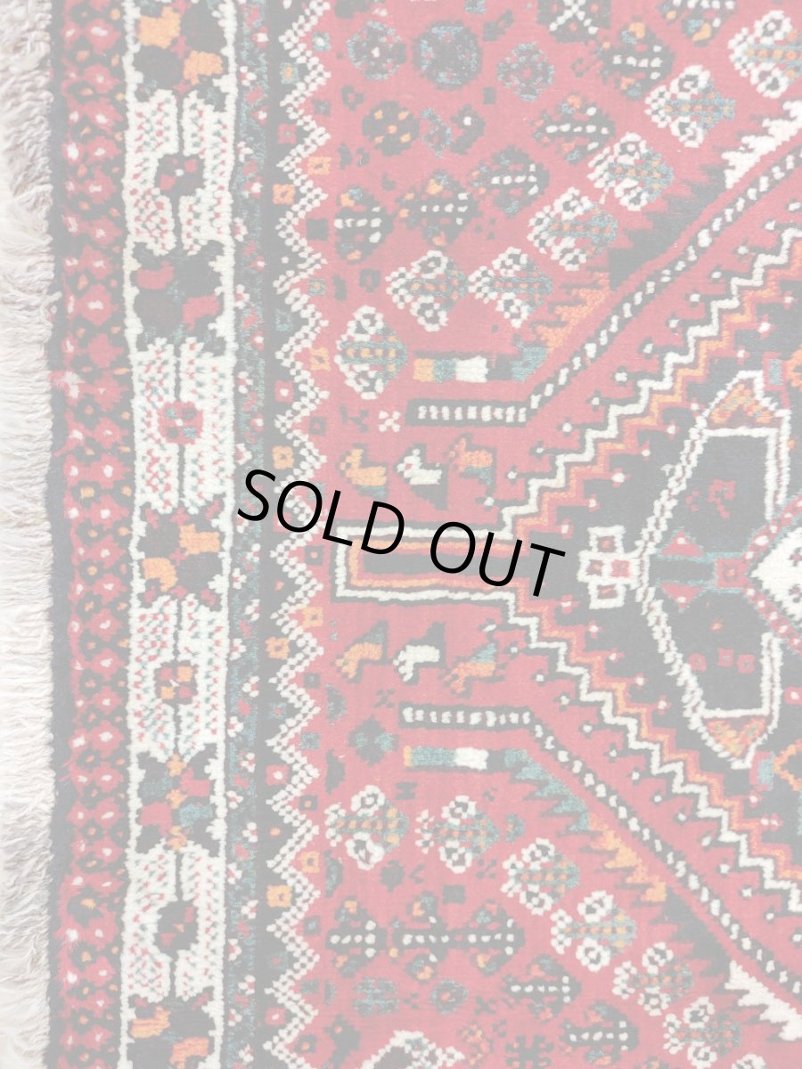 画像7: 良品 ペルシャ 部族絨毯 シラーズ 196 x 160 cm ウール 手織り 赤 ネイビー 青  縦1.9m 横1.6m 3.0m 2 〜3帖 リビング ダイニング 3人掛けソファ サイズ ウール 手織り トライバル ラグ 部族絨毯 マット カーペット 淡マルチカラー トランジ ビンテージ MAAD501-196160Z037 (7)