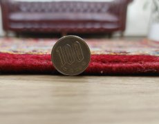 画像22: 美品 ペルシャ 絨毯 カシャーン リビング ダイニング 大判 8.7m 10畳 3人掛けソファ サイズ  354 x 245 cm 肉厚 ウール 手織り トライバル ラグ 天然 敷物 マット カーペット 赤 メダリオン ヴィンテージ ビンテージ MA430-AB441-354245Z040 (22)