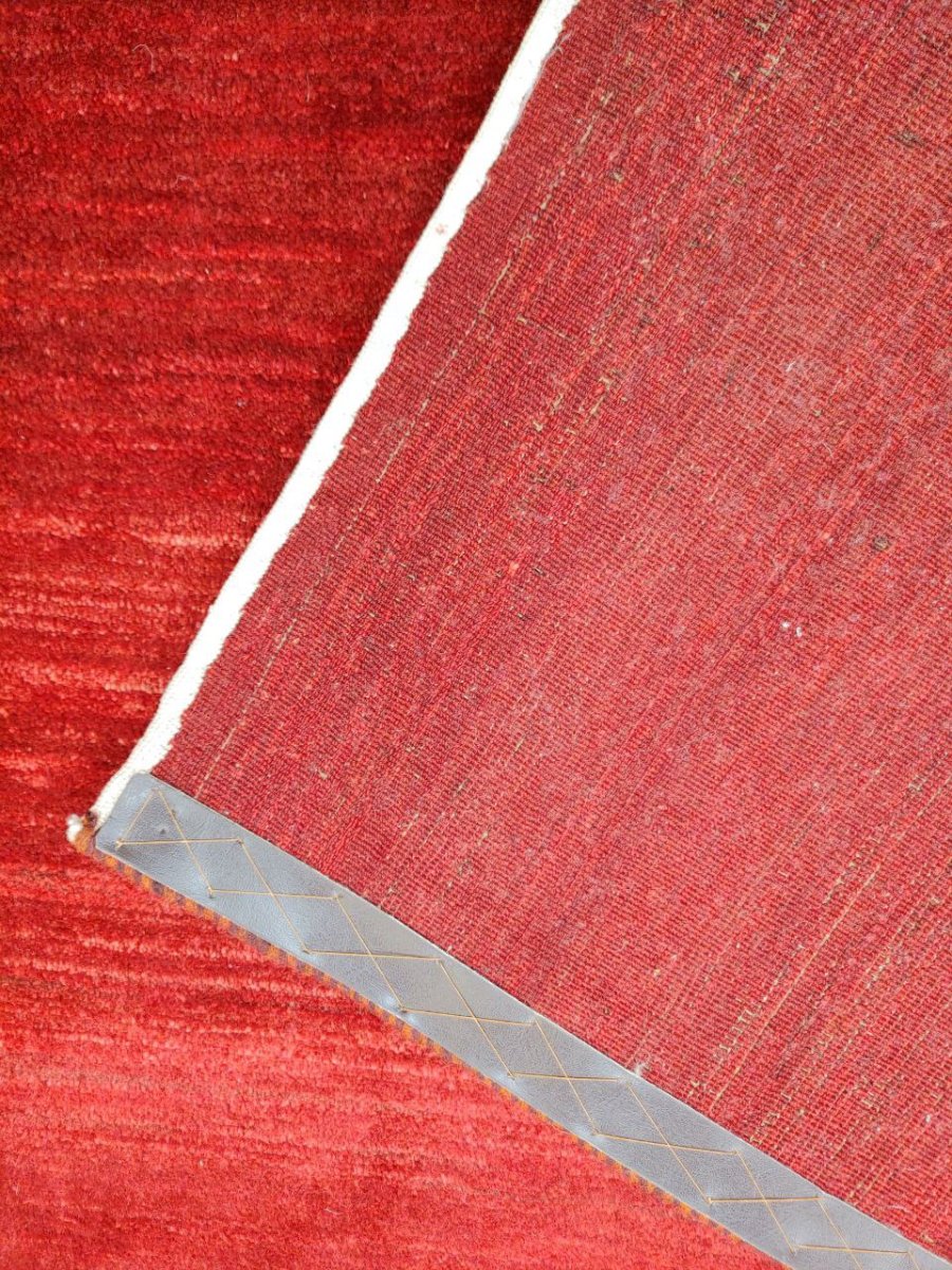 画像7: 新品 ペルシャ ギャッベ 縦3m 横2m 6㎡ 〜6帖程度 リビング ダイニング 3人掛けソファ コーナーソファサイズ 286 × 192 cm No.A609 肉厚 ウール 手織り リーズバフト ギャベ ハンドメイド ラグ 絨毯 カーペット 赤 クリーム 生成り色 ネイビー シンプル リビングダイニングルームお部屋の中心に MA431-A609-286192Z077 (7)