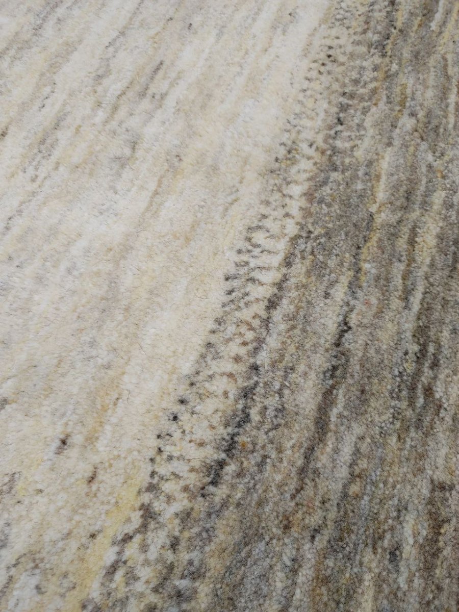 画像6: 新品 ペルシャ ギャッベ 縦3m 横2m 6㎡ 〜6帖程度 リビング ダイニング 3人掛けソファ コーナーソファサイズ 302 × 205 cm 肉厚 天然 ウール ギャベ 手織り ハンドメイド ラグ 絨毯 カーペット リビングダイニングルームやベッドサイドに 生成り グレー プレーン シンプル MA434-AD237-302205Z054 (6)