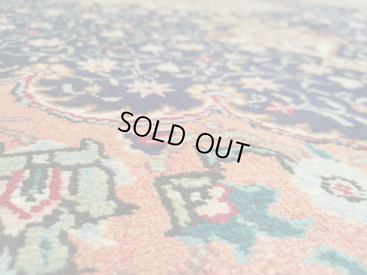 画像7: 良品 ペルシャ 絨毯 タブリーズ 縦3m 横2m 6㎡ 〜6帖 リビング ダイニング 3人掛けソファ コーナーソファ 大判 サイズ 300 x 200 cm 天然 ウール 手織り トライバル ラグ 敷物 マット カーペット メダリオン ヴィンテージ ビンテージ オレンジ MA438-A643-300200Z040 (7)