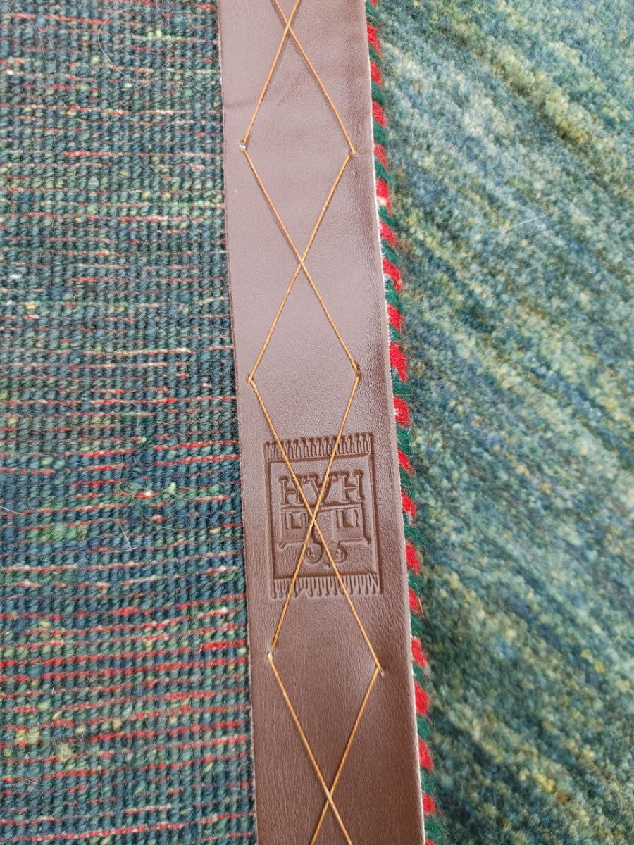 画像19: 新品 ペルシャ ギャッベ 縦3m 横3m 9㎡ 〜10帖程度 リビング ダイニング 3人掛けソファ コーナーソファサイズ 正方形型 305 × 305 cm 肉厚 ウール 手織り リーズバフト ギャベ ハンドメイド ラグ 絨毯 カーペット グリーン 緑 シンプル MA439-2476-305305Z150 (19)