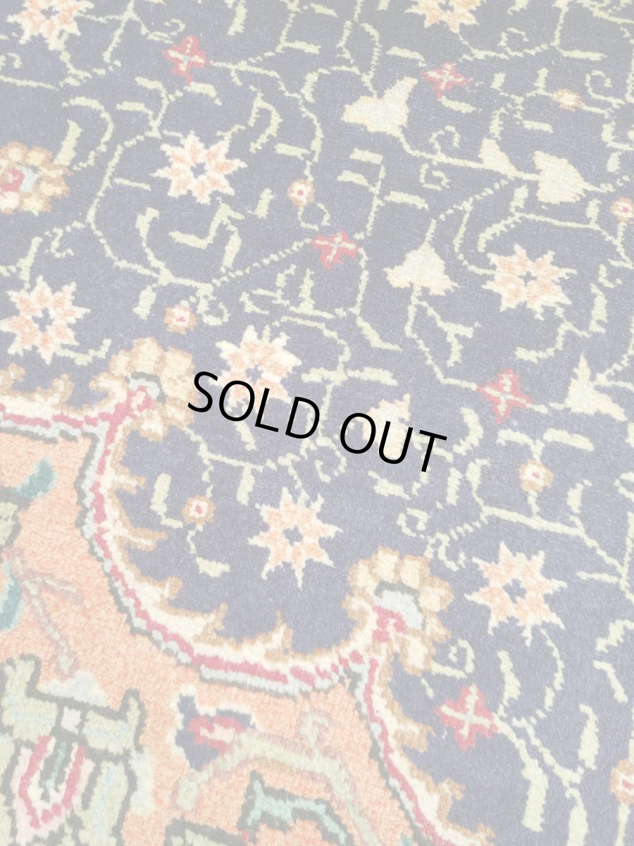 画像12: 良品 ペルシャ 絨毯 タブリーズ 縦3m 横2m 6㎡ 〜6帖 リビング ダイニング 3人掛けソファ コーナーソファ 大判 サイズ 300 x 200 cm 天然 ウール 手織り トライバル ラグ 敷物 マット カーペット メダリオン ヴィンテージ ビンテージ オレンジ MA438-A643-300200Z040 (12)