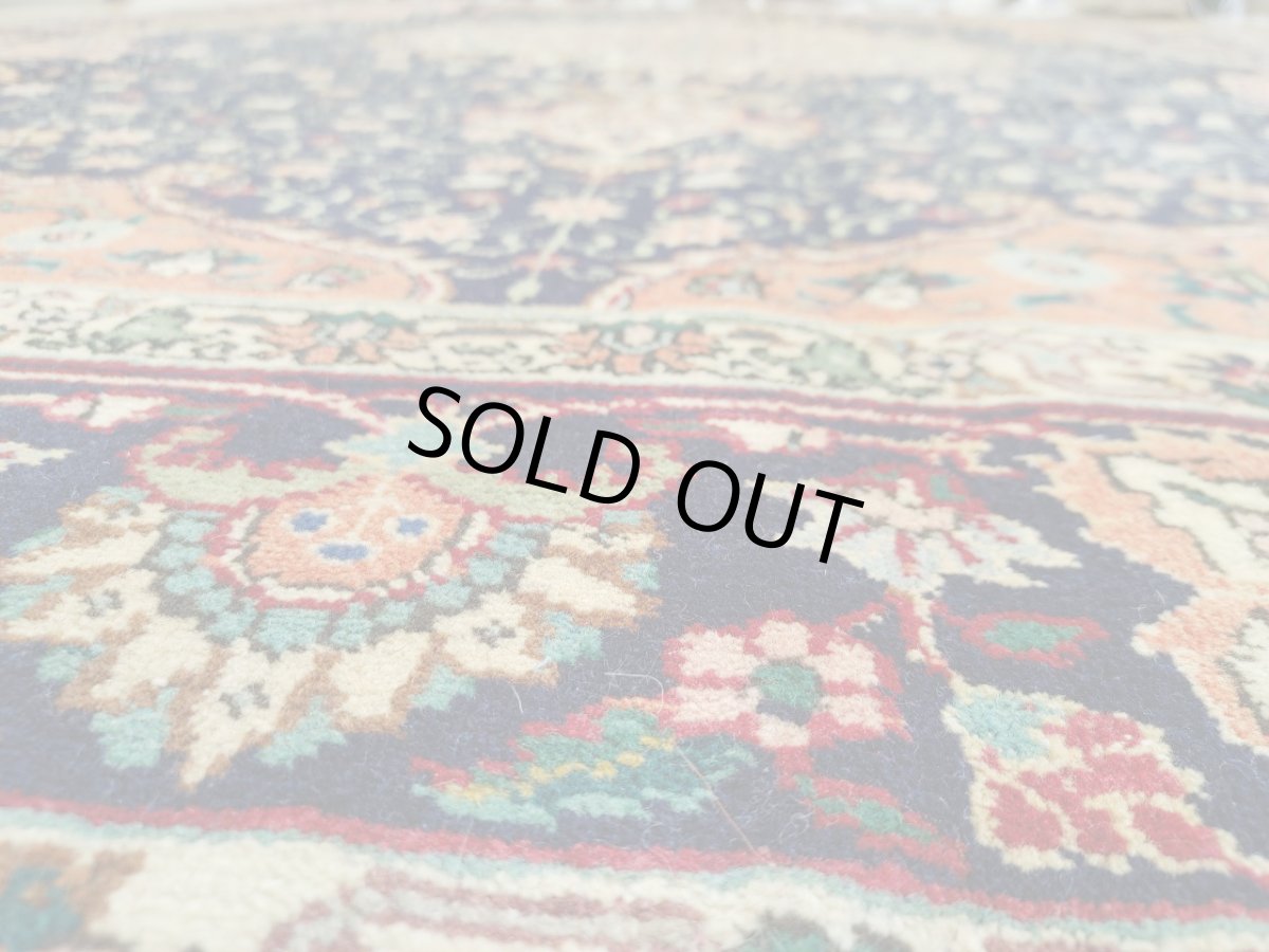 画像9: 良品 ペルシャ 絨毯 タブリーズ 縦3m 横2m 6㎡ 〜6帖 リビング ダイニング 3人掛けソファ コーナーソファ 大判 サイズ 300 x 200 cm 天然 ウール 手織り トライバル ラグ 敷物 マット カーペット メダリオン ヴィンテージ ビンテージ オレンジ MA438-A643-300200Z040 (9)