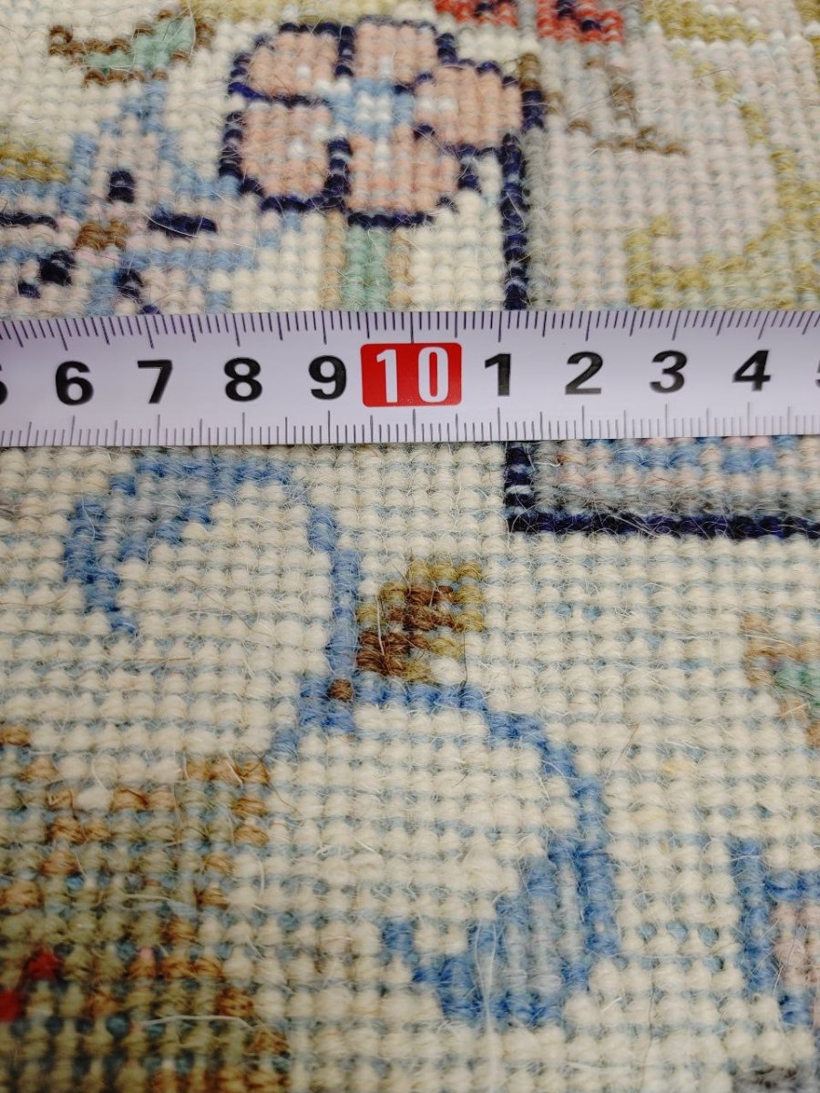 画像26: 新品 ペルシャ 絨毯 ヤズド 縦3m 横2m 6帖 リビング ダイニング 3人掛けソファ コーナーソファ 大判 サイズ 296 x 198 cm No.Z195 ウール 天然 手織り トライバル ラグ 敷物 マット カーペット 生成り クリーム メダリオン MA453Z195-296198Z090 (26)