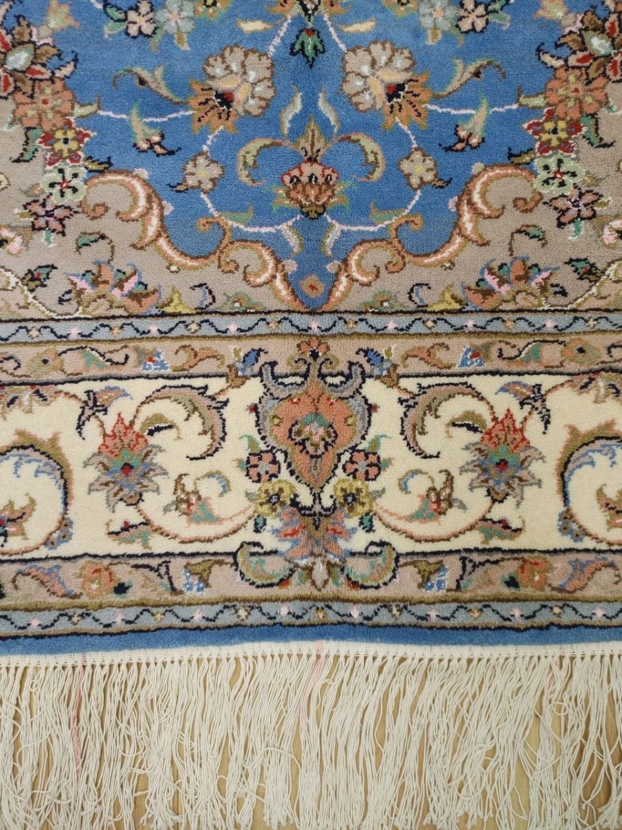 画像7: 新品 ペルシャ 絨毯 ヤズド 縦3m 横2m 6帖 リビング ダイニング 3人掛けソファ コーナーソファ 大判 サイズ 296 x 198 cm No.Z195 ウール 天然 手織り トライバル ラグ 敷物 マット カーペット 生成り クリーム メダリオン MA453Z195-296198Z090 (7)