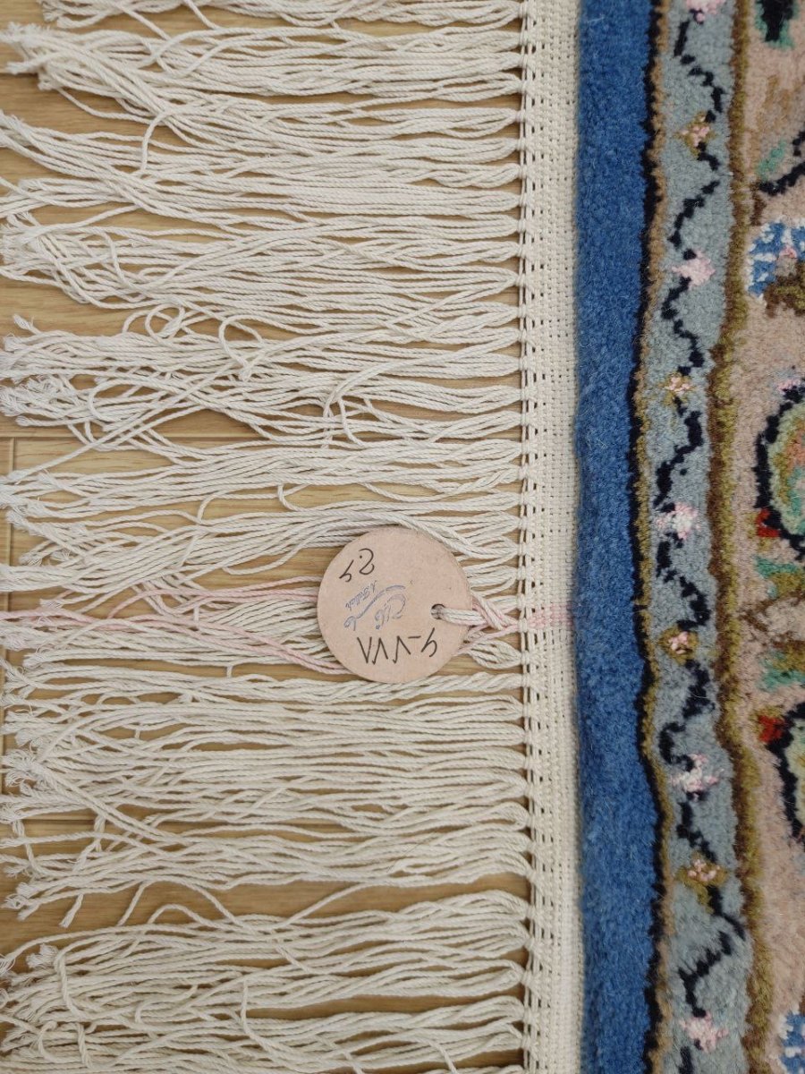 画像20: 新品 ペルシャ 絨毯 ヤズド 縦3m 横2m 6帖 リビング ダイニング 3人掛けソファ コーナーソファ 大判 サイズ 296 x 198 cm No.Z195 ウール 天然 手織り トライバル ラグ 敷物 マット カーペット 生成り クリーム メダリオン MA453Z195-296198Z090 (20)