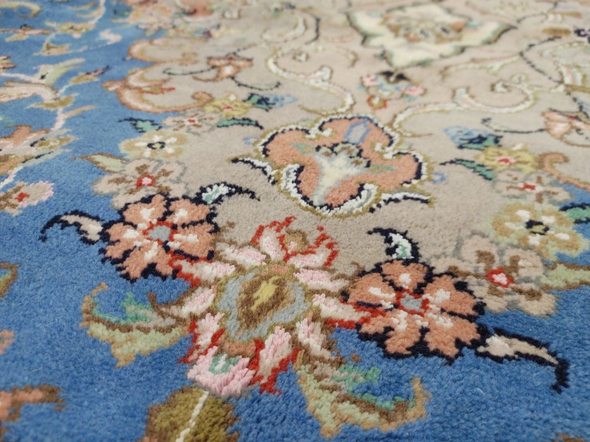 画像10: 新品 ペルシャ 絨毯 ヤズド 縦3m 横2m 6帖 リビング ダイニング 3人掛けソファ コーナーソファ 大判 サイズ 296 x 198 cm No.Z195 ウール 天然 手織り トライバル ラグ 敷物 マット カーペット 生成り クリーム メダリオン MA453Z195-296198Z090 (10)