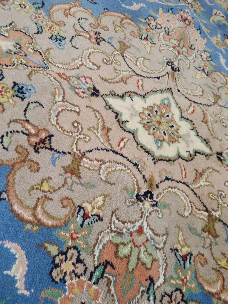 画像17: 新品 ペルシャ 絨毯 ヤズド 縦3m 横2m 6帖 リビング ダイニング 3人掛けソファ コーナーソファ 大判 サイズ 296 x 198 cm No.Z195 ウール 天然 手織り トライバル ラグ 敷物 マット カーペット 生成り クリーム メダリオン MA453Z195-296198Z090 (17)