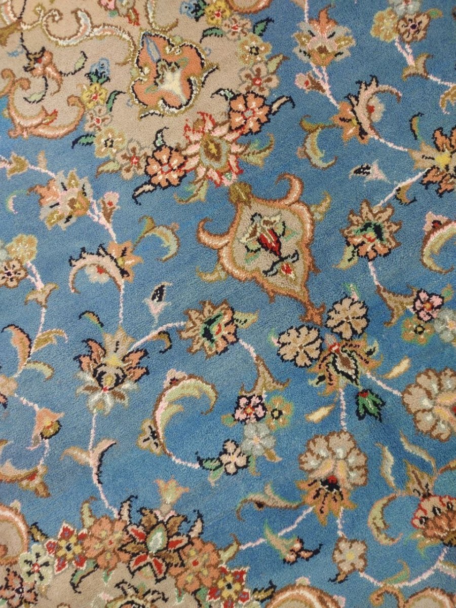 画像6: 新品 ペルシャ 絨毯 ヤズド 縦3m 横2m 6帖 リビング ダイニング 3人掛けソファ コーナーソファ 大判 サイズ 296 x 198 cm No.Z195 ウール 天然 手織り トライバル ラグ 敷物 マット カーペット 生成り クリーム メダリオン MA453Z195-296198Z090 (6)