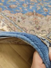 画像18: 新品 ペルシャ 絨毯 ヤズド 縦3m 横2m 6帖 リビング ダイニング 3人掛けソファ コーナーソファ 大判 サイズ 296 x 198 cm No.Z195 ウール 天然 手織り トライバル ラグ 敷物 マット カーペット 生成り クリーム メダリオン MA453Z195-296198Z090 (18)