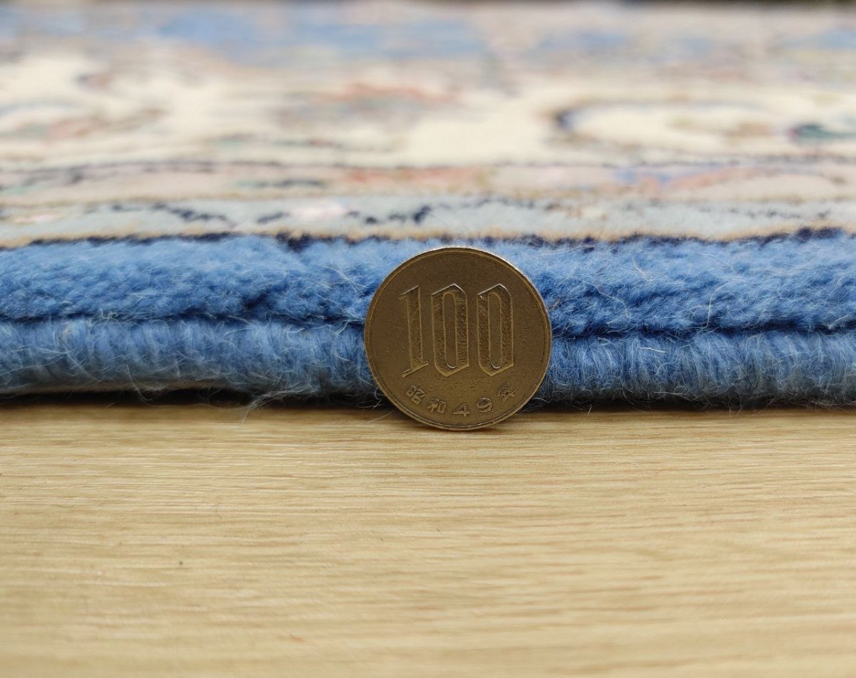 画像25: 新品 ペルシャ 絨毯 ヤズド 縦3m 横2m 6帖 リビング ダイニング 3人掛けソファ コーナーソファ 大判 サイズ 296 x 198 cm No.Z195 ウール 天然 手織り トライバル ラグ 敷物 マット カーペット 生成り クリーム メダリオン MA453Z195-296198Z090 (25)