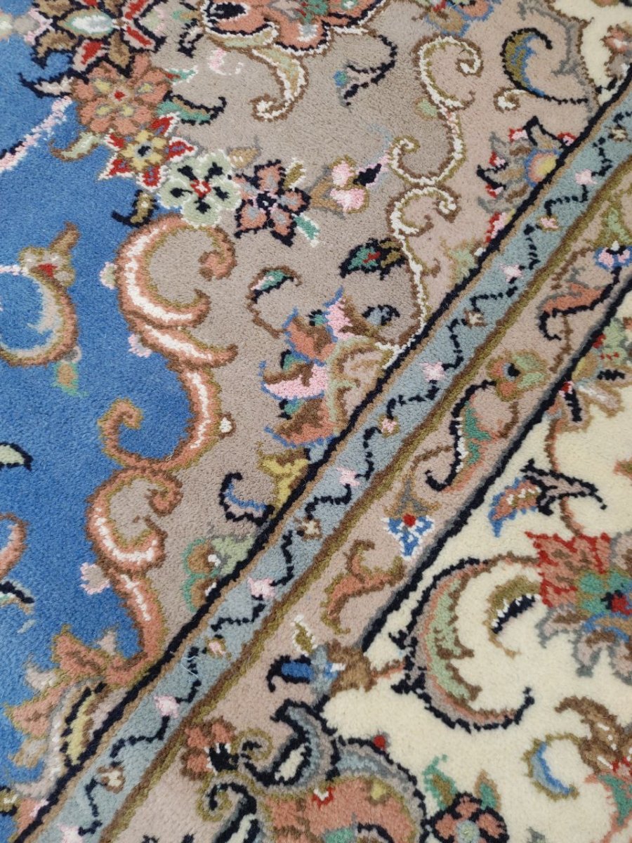 画像13: 新品 ペルシャ 絨毯 ヤズド 縦3m 横2m 6帖 リビング ダイニング 3人掛けソファ コーナーソファ 大判 サイズ 296 x 198 cm No.Z195 ウール 天然 手織り トライバル ラグ 敷物 マット カーペット 生成り クリーム メダリオン MA453Z195-296198Z090 (13)