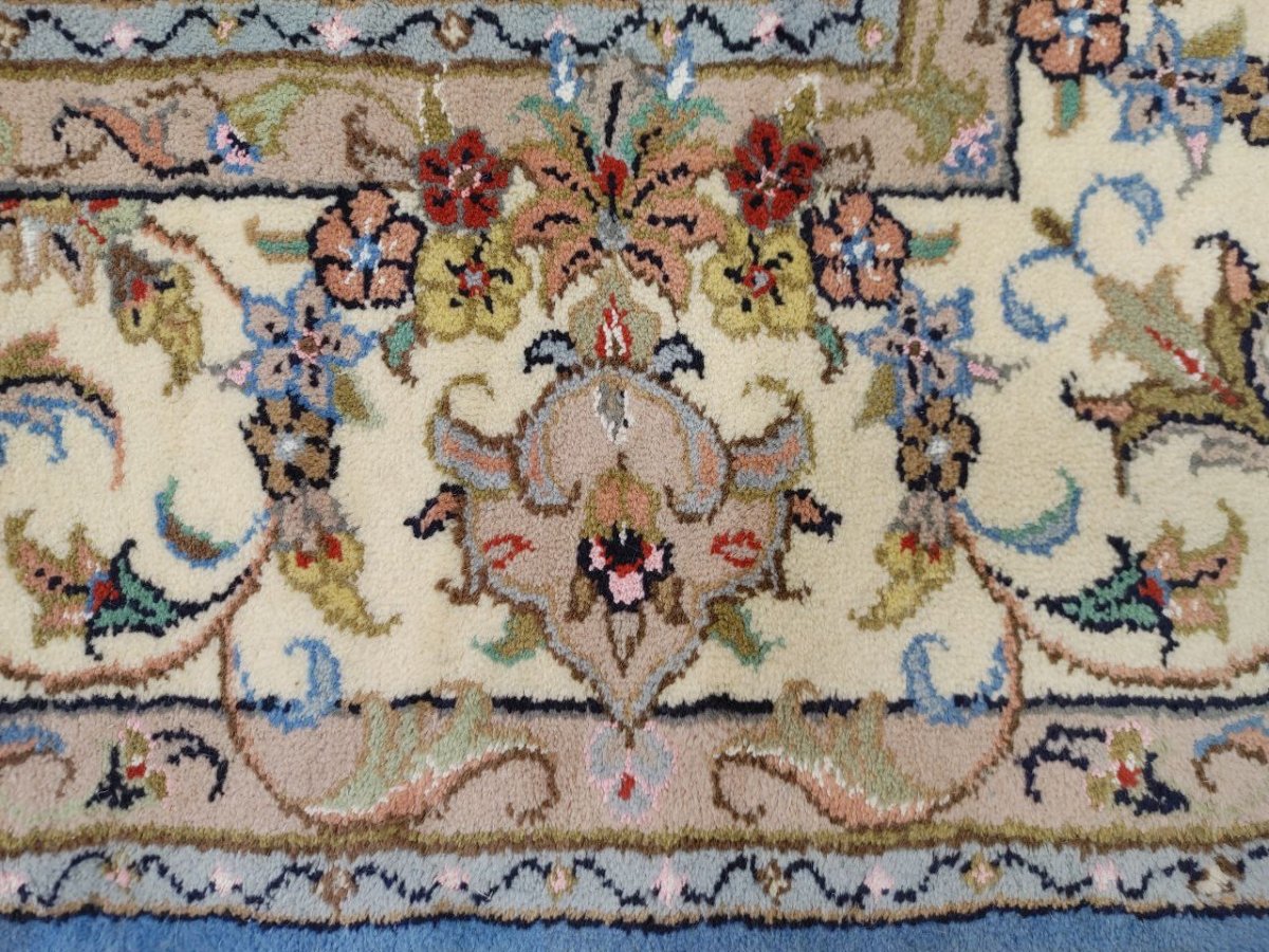 画像14: 新品 ペルシャ 絨毯 ヤズド 縦3m 横2m 6帖 リビング ダイニング 3人掛けソファ コーナーソファ 大判 サイズ 296 x 198 cm No.Z195 ウール 天然 手織り トライバル ラグ 敷物 マット カーペット 生成り クリーム メダリオン MA453Z195-296198Z090 (14)