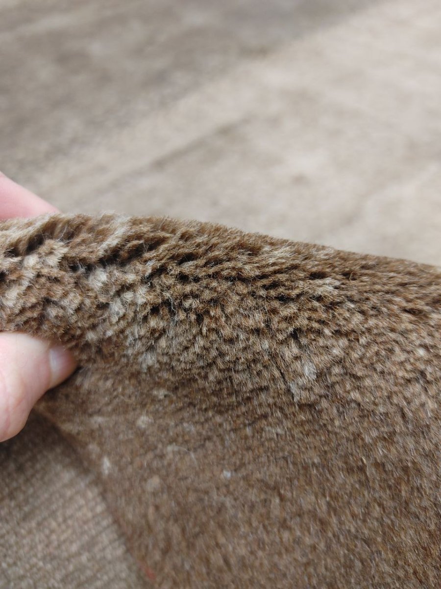 画像14: 新品 ペルシャ ギャッベ 縦3.4m 横2.4m 8.1㎡ 〜9帖程度 リビング ダイニング 大判サイズ 340 × 240 cm 肉厚 天然 ウール ギャベ 手織り ハンドメイド ラグ 絨毯 カーペット リビングダイニングルームやベッドサイドに 生成り グレー プレーン シンプル MA442-1439-340240Z050 (14)