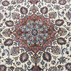 画像4: 美品 ペルシャ 絨毯 カシャーン リビング ダイニング 大判 8.8m 9畳 3人掛けソファ サイズ  355 x 250 cm 肉厚 ウール 手織り トライバル ラグ 天然 敷物 マット カーペット 赤 メダリオン ヴィンテージ ビンテージ MA457-270-355250Z060 (4)