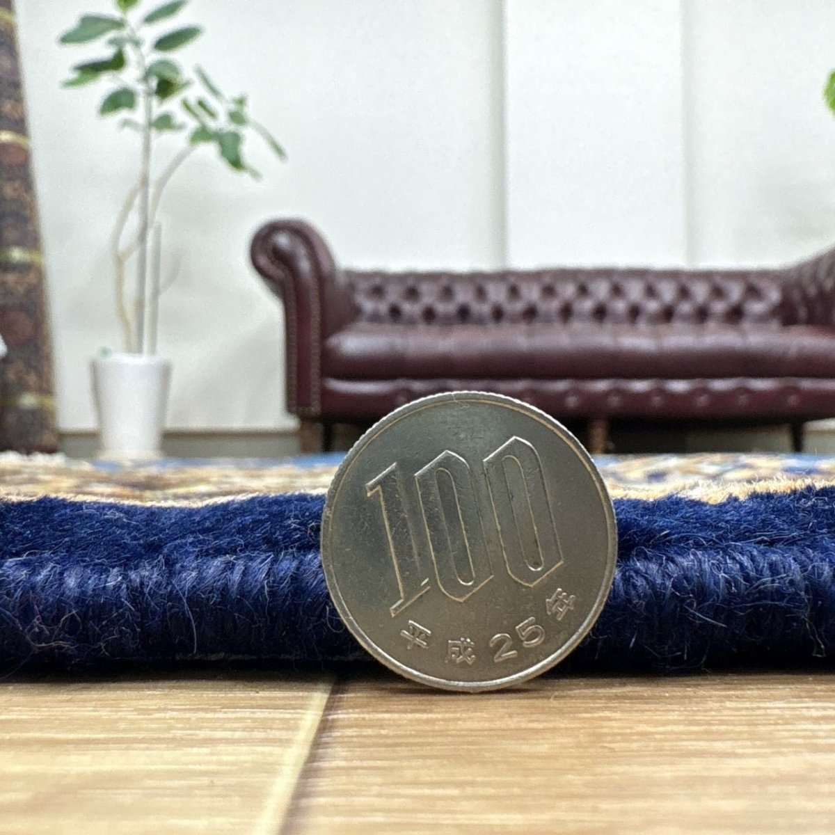 画像17: 美品 ペルシャ 絨毯 ケルマン 産 縦3.5m 横2.7m 9.4㎡ 10帖 リビング ダイニング 客室 3人掛けソファ コーナーソファ 大判 サイズ 348 x 268 cm 天然 ウール 手織り ハンドメイド ラグ マット カーペット 生成り色 ブルー 青 黄色 大きなお部屋に 中古品に抵抗のある方にもお勧めです。 MA458- R339-348268Z060 (17)