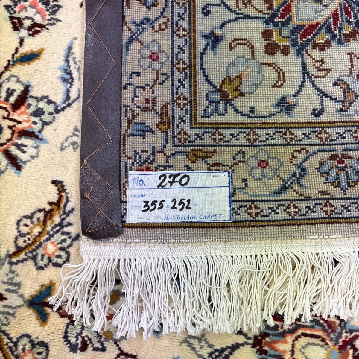 画像17: 美品 ペルシャ 絨毯 カシャーン リビング ダイニング 大判 8.8m 9畳 3人掛けソファ サイズ  355 x 250 cm 肉厚 ウール 手織り トライバル ラグ 天然 敷物 マット カーペット 赤 メダリオン ヴィンテージ ビンテージ MA457-270-355250Z060 (17)