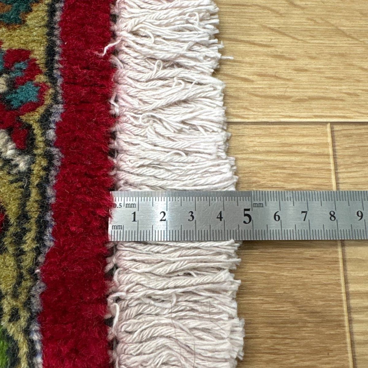 画像14: 良品 ペルシャ 絨毯 タブリーズ 縦3.5m 横2.5m 8.7㎡ 〜9帖 リビング ダイニング 大判 サイズ 350 x 251 cm 天然 ウール 手織り トライバル ラグ 敷物 マット カーペット メダリオン ヴィンテージ ビンテージ 中古品に抵抗のある方にもお勧めです 赤 MA456-A711-350251Z053 (14)