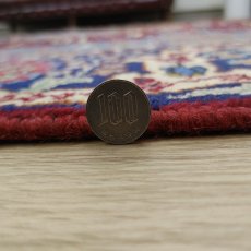 画像21: 良品 ペルシャ 絨毯 タブリーズ 縦3.4m 横2.5m 8.6㎡ 〜9帖 リビング ダイニング 大判 サイズ 345 x 250 cm 天然 ウール 手織り トライバル ラグ 敷物 マット カーペット メダリオン ヴィンテージ ビンテージ 中古品に抵抗のある方にもお勧めです 赤 MAA664-345250Z060 (21)
