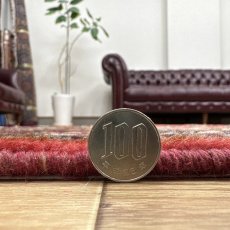 画像14: 良品 ペルシャ 絨毯 タブリーズ 縦3.3m 横2.0m 6.6㎡ 〜7帖 リビング ダイニング 3人掛けソファ コーナーソファ 大判 サイズ 303 x 199 cm 天然 ウール 手織り トライバル ラグ 敷物 マット カーペット メダリオン 中古品に抵抗のある方にもお勧めです 赤 ピンク 茜色 MA462-AD642-303199Z058 (14)
