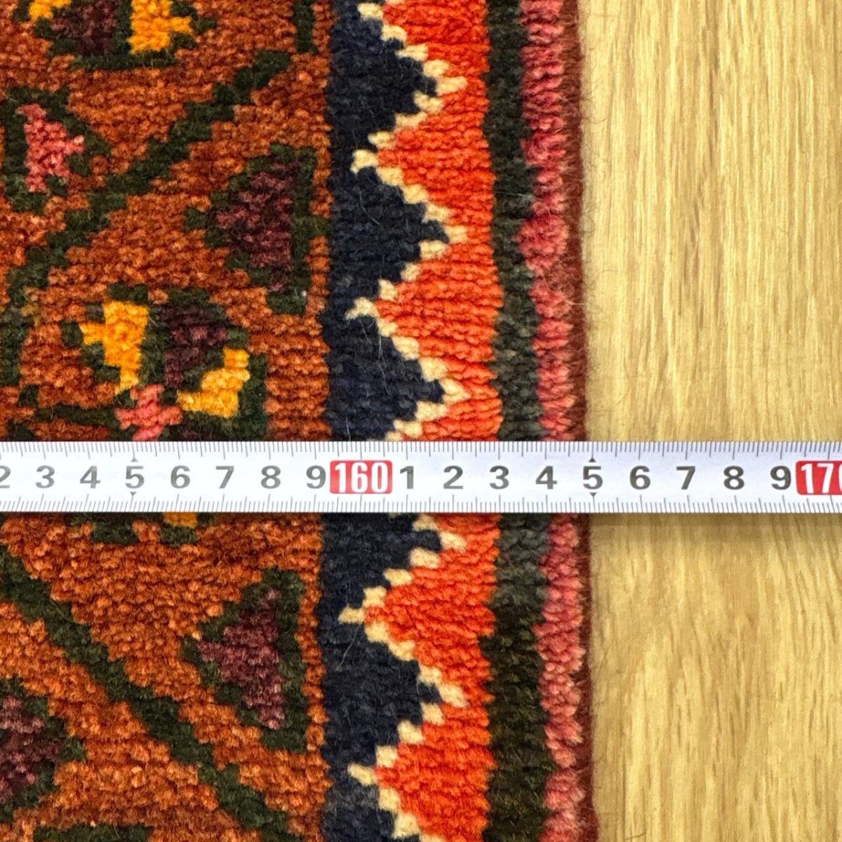 画像16: 良品 ペルシャ 部族絨毯 ヤラメ 縦2.1m 横1.6m 3.7㎡ ~3.5帖 2-3人掛けソファ サイズ 217 x 165 cm No.A798 ウール 手織り ハンドメイド トライバル ラグ カーペット 民族柄 MAAD465-A798-217165Z035 (16)