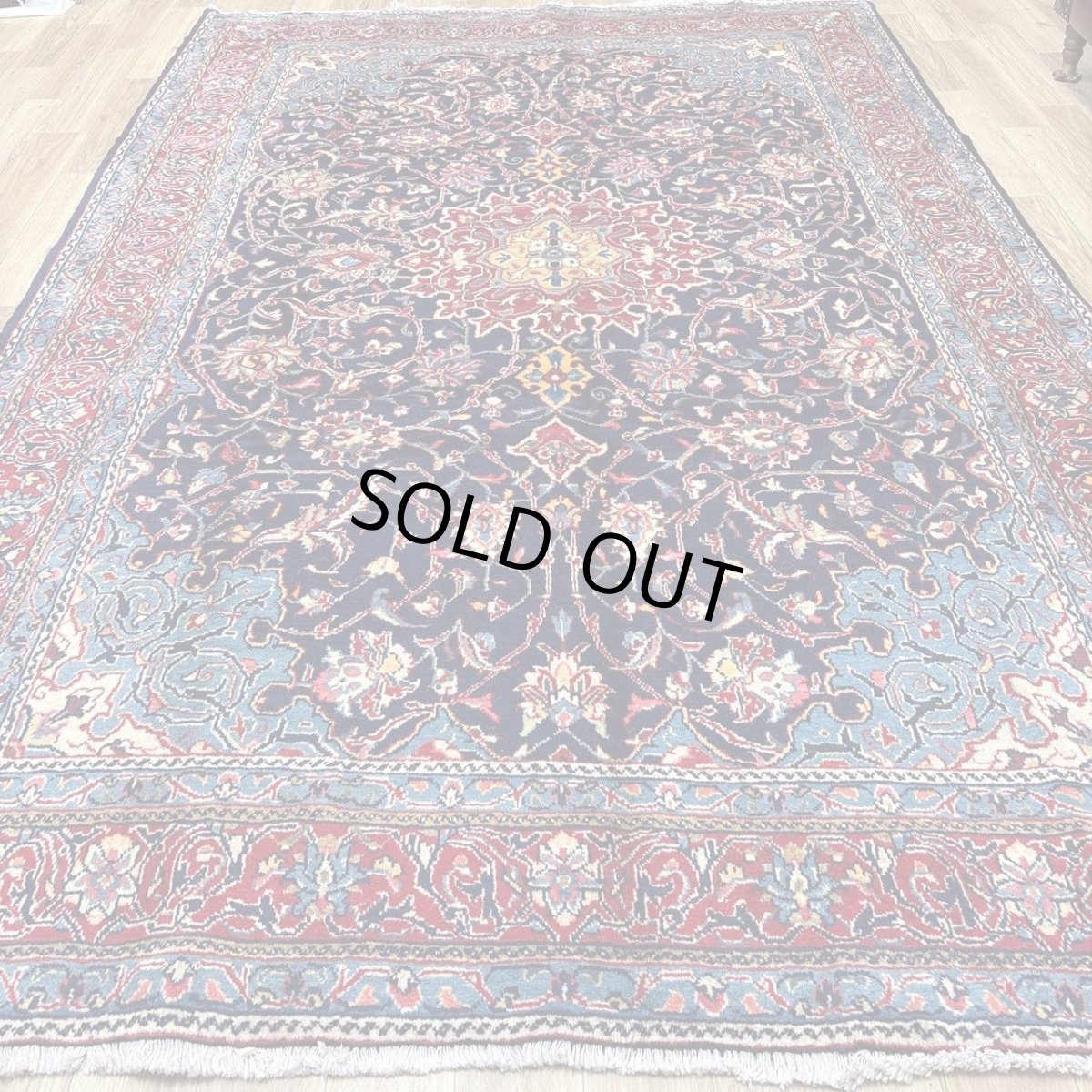 画像2: 良品 ペルシャ 絨毯 サルーク 325 x 213 cm No.A478 縦3.3m 横2.2m 7.2㎡ 〜8帖 リビング ダイニング 3人掛けソファ コーナーソファ 大判 サイズ ウール 手織り トライバル ラグ 敷物 マット カーペット メダリオン ヴィンテージ ビンテージ 赤 朱色 オレンジ　MA477-A478-325213Z050 (2)