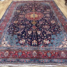 画像2: 良品 ペルシャ 絨毯 サルーク 325 x 213 cm No.A478 縦3.3m 横2.2m 7.2㎡ 〜8帖 リビング ダイニング 3人掛けソファ コーナーソファ 大判 サイズ ウール 手織り トライバル ラグ 敷物 マット カーペット メダリオン ヴィンテージ ビンテージ 赤 朱色 オレンジ　MA477-A478-325213Z050 (2)