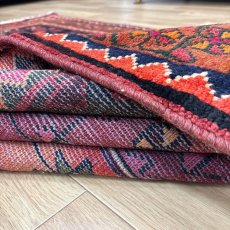 画像13: 良品 ペルシャ 部族絨毯 ヤラメ 縦2.1m 横1.6m 3.7㎡ ~3.5帖 2-3人掛けソファ サイズ 217 x 165 cm No.A798 ウール 手織り ハンドメイド トライバル ラグ カーペット 民族柄 MAAD465-A798-217165Z035 (13)