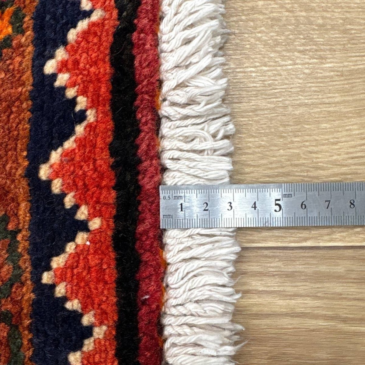 画像17: 良品 ペルシャ 部族絨毯 ヤラメ 縦2.1m 横1.6m 3.7㎡ ~3.5帖 2-3人掛けソファ サイズ 217 x 165 cm No.A798 ウール 手織り ハンドメイド トライバル ラグ カーペット 民族柄 MAAD465-A798-217165Z035 (17)