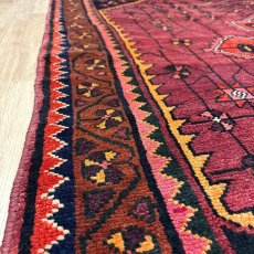 画像10: 良品 ペルシャ 部族絨毯 ヤラメ 縦2.1m 横1.6m 3.7㎡ ~3.5帖 2-3人掛けソファ サイズ 217 x 165 cm No.A798 ウール 手織り ハンドメイド トライバル ラグ カーペット 民族柄 MAAD465-A798-217165Z035 (10)