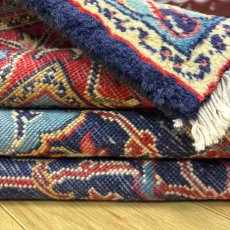 画像13: 良品 ペルシャ 絨毯 サルーク 325 x 213 cm No.A478 縦3.3m 横2.2m 7.2㎡ 〜8帖 リビング ダイニング 3人掛けソファ コーナーソファ 大判 サイズ ウール 手織り トライバル ラグ 敷物 マット カーペット メダリオン ヴィンテージ ビンテージ 赤 朱色 オレンジ　MA477-A478-325213Z050 (13)