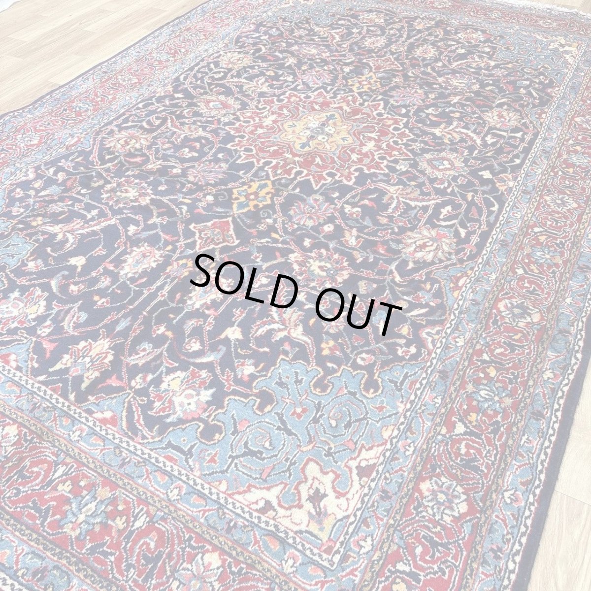 画像3: 良品 ペルシャ 絨毯 サルーク 325 x 213 cm No.A478 縦3.3m 横2.2m 7.2㎡ 〜8帖 リビング ダイニング 3人掛けソファ コーナーソファ 大判 サイズ ウール 手織り トライバル ラグ 敷物 マット カーペット メダリオン ヴィンテージ ビンテージ 赤 朱色 オレンジ　MA477-A478-325213Z050 (3)