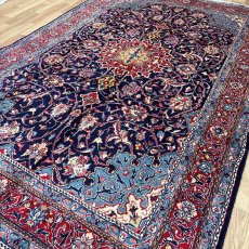 画像3: 良品 ペルシャ 絨毯 サルーク 325 x 213 cm No.A478 縦3.3m 横2.2m 7.2㎡ 〜8帖 リビング ダイニング 3人掛けソファ コーナーソファ 大判 サイズ ウール 手織り トライバル ラグ 敷物 マット カーペット メダリオン ヴィンテージ ビンテージ 赤 朱色 オレンジ　MA477-A478-325213Z050 (3)