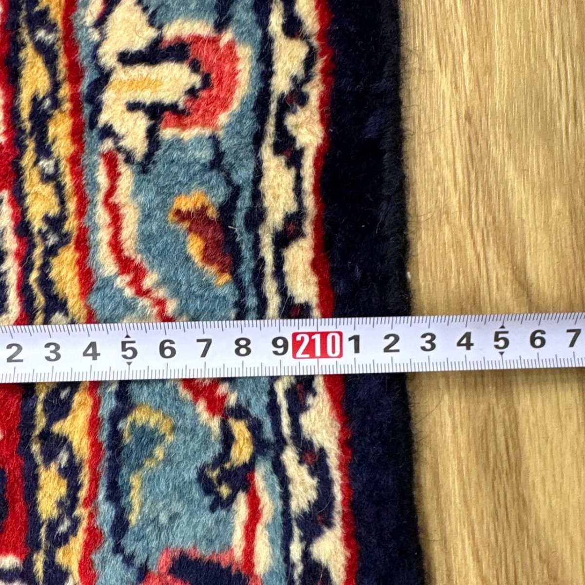 画像10: 良品 ペルシャ 絨毯 サルーク 325 x 213 cm No.A478 縦3.3m 横2.2m 7.2㎡ 〜8帖 リビング ダイニング 3人掛けソファ コーナーソファ 大判 サイズ ウール 手織り トライバル ラグ 敷物 マット カーペット メダリオン ヴィンテージ ビンテージ 赤 朱色 オレンジ　MA477-A478-325213Z050 (10)