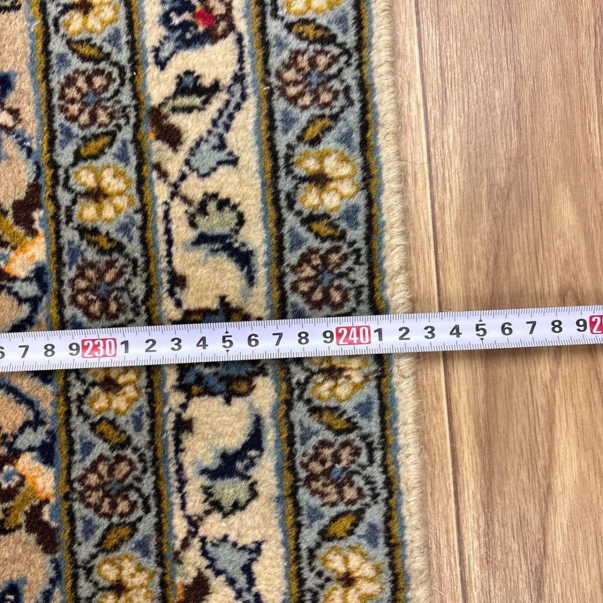 画像15: 美品 ペルシャ 絨毯 カシャーン リビング ダイニング 大判 8.3m 9畳 3人掛けソファ サイズ  343 x 242 cm 肉厚 ウール 手織り トライバル ラグ 天然 敷物 マット カーペット メダリオン ヴィンテージ ビンテージ MA479-A718-343242Z050 (15)