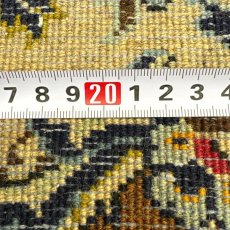 画像18: 美品 ペルシャ 絨毯 カシャーン リビング ダイニング 大判 8.3m 9畳 3人掛けソファ サイズ  343 x 242 cm 肉厚 ウール 手織り トライバル ラグ 天然 敷物 マット カーペット メダリオン ヴィンテージ ビンテージ MA479-A718-343242Z050 (18)