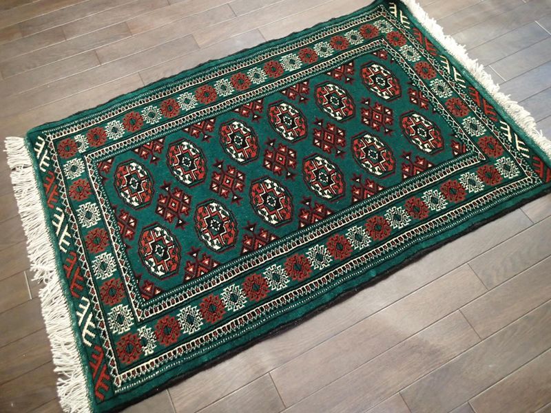 新品 トルクメン ペルシャ 絨毯 アクセント サイズ 122 × 78 cm 187 