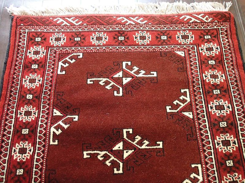 新品 トルクメン ペルシャ 絨毯 アクセント サイズ 118 x 83 cm 200 