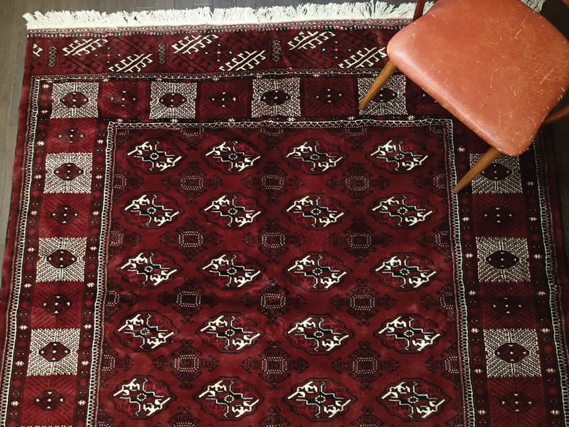 ペルシャ 絨毯 トルクメン 2.9m リビング ダイニング サイズ 290 x 202