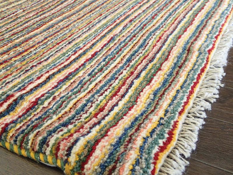 ペルシャ ギャッベ 1.2m アクセント サイズ ラグ 116 x 77 cm No.115