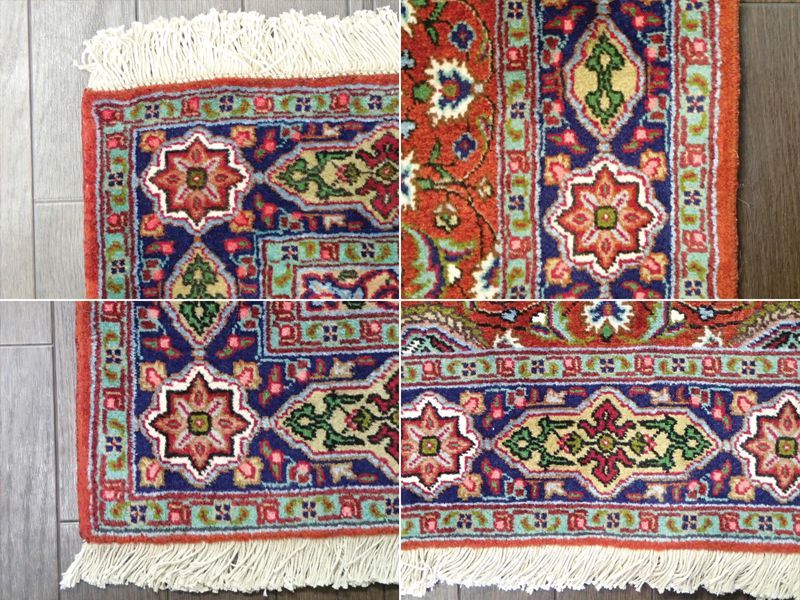 新品 ペルシャ 絨毯 サルーク 1.5m センター サイズ 148 x 100 cm E46 